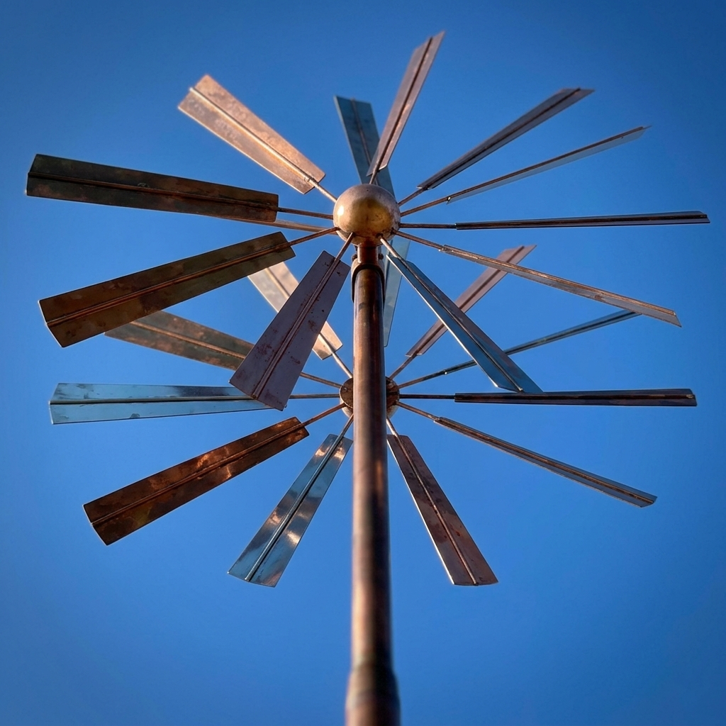 Copper Florielle Kinetic Garden Spinner