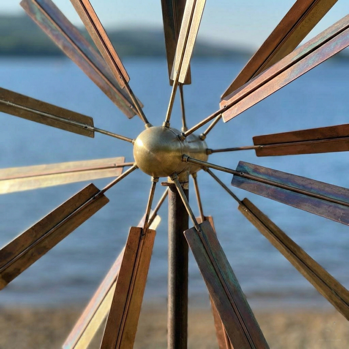 Copper Florielle Kinetic Garden Spinner