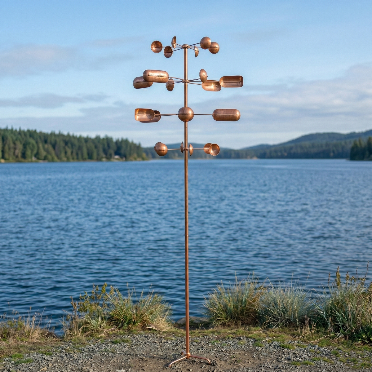 Copper Veyra Kinetic Garden Spinner