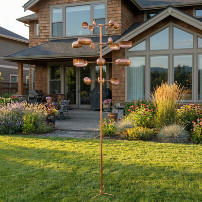Copper Veyra Kinetic Garden Spinner