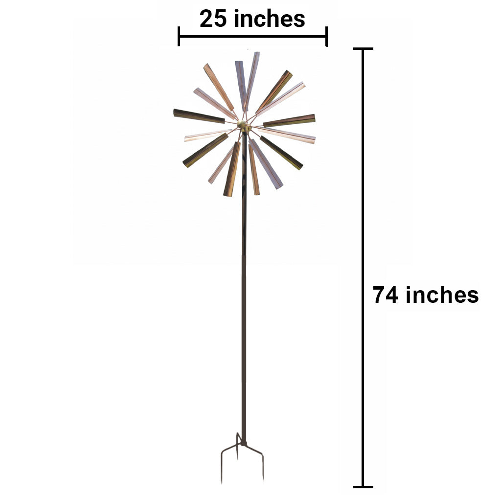 Copper Florielle Kinetic Garden Spinner