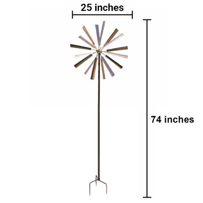 Copper Florielle Kinetic Garden Spinner