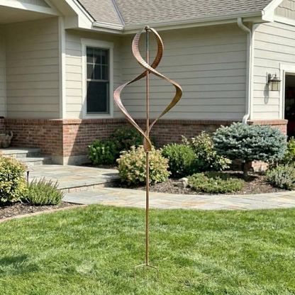 Copper Swirl Kinetic Garden Spinner