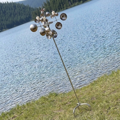 Spira Steel Kinetic Garden Spinner
