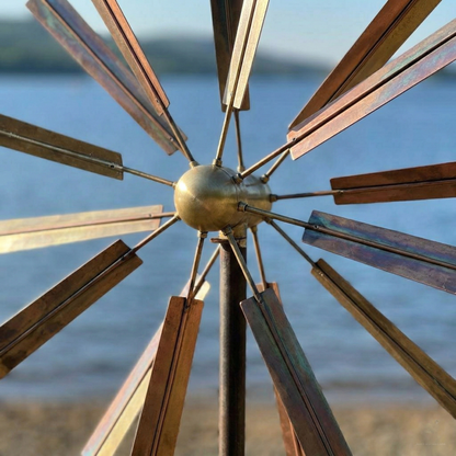 Copper Florielle Kinetic Garden Spinner