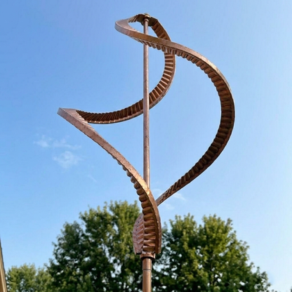 Copper Swirl Kinetic Garden Spinner