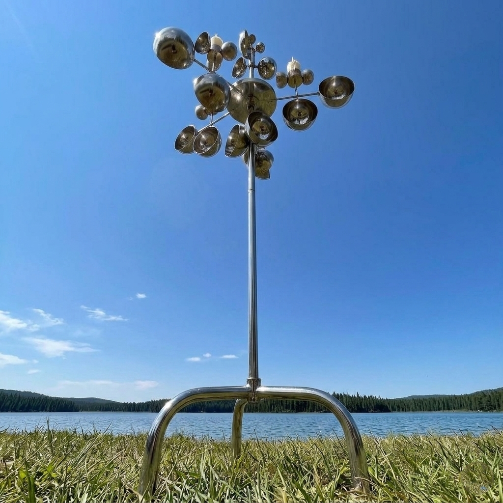 Spira Steel Kinetic Garden Spinner