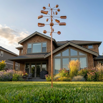 Copper Veyra Kinetic Garden Spinner