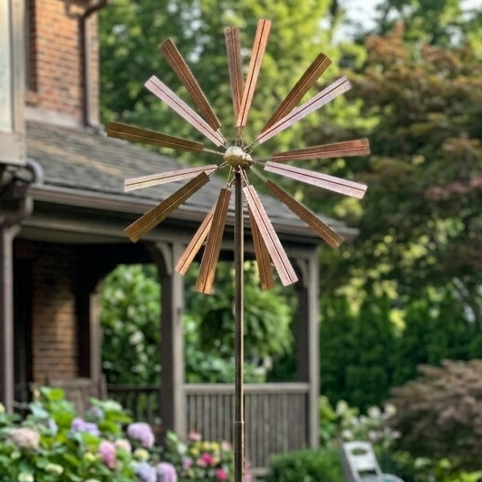 Copper Florielle Kinetic Garden Spinner