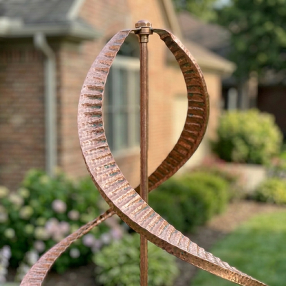 Copper Swirl Kinetic Garden Spinner