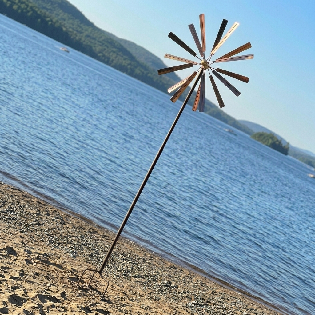 Copper Florielle Kinetic Garden Spinner