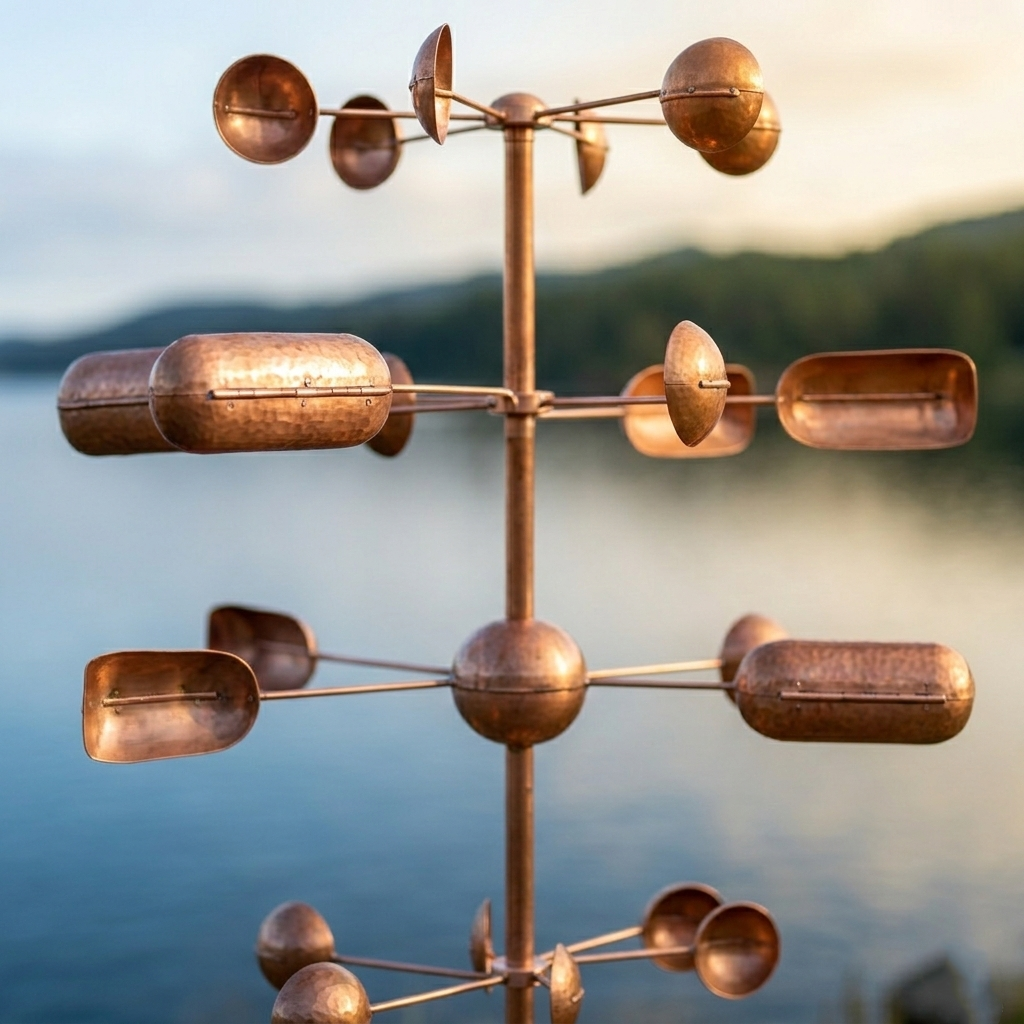 Copper Veyra Kinetic Garden Spinner