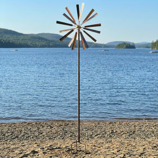 Copper Florielle Kinetic Garden Spinner