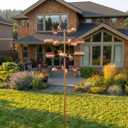 Copper Veyra Kinetic Garden Spinner