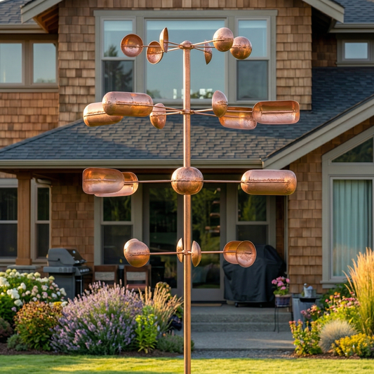 Copper Veyra Kinetic Garden Spinner